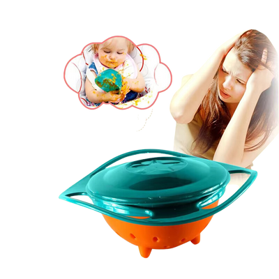 360° Rotating Spill-Proof Gyro Bowl