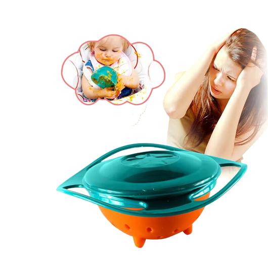 360° Rotating Spill-Proof Gyro Bowl